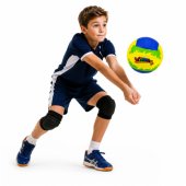Volleyball Training Ball, Yellow and Blue, 22cm, size 5
