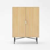 Cabinet BASSEL 80x40xH110cm, 3D melamine