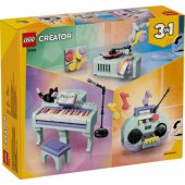 31392 Music Decor Piano with Cat