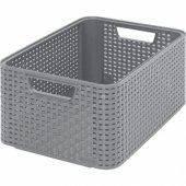 STYLE STORAGE BOXM DARK BROWN