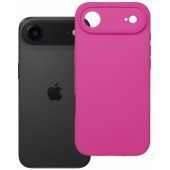 Silicone 2mm telefono dėklas su MagSafe iPhone 17 Air, rožinis