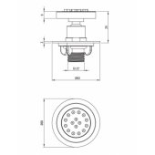 Deante Deante Round concealed shower nozzle