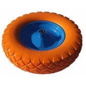 AWTools wheelbarrow wheel pneumatic foam 400mm rim axle bearing