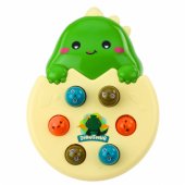 Mini „Whack A Mole“ įgūdžių žaidimas su dinozauro kiaušiniu, žalias