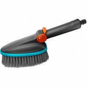 Cleansystem minkštas rankinis šepetys M, plovimo šepetys (pilkas / turkio spalvos,
