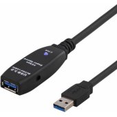Active USB 3.0 Extension Cable 7m Black