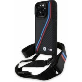 M Edition Carbon trispalvės linijos ir dirželis iPhone 16 Pro Max juodas
