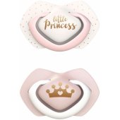 Silikoniniai simetriški čiulptukai ROYAL BABY 6-18m 22/ 651 rožiniai 2 vnt.