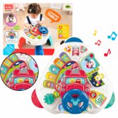 Interactive Educational Table With Steering Wheel Triangular Colored