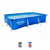 Karkasinis baseinas 300x201x66cm Deluxe „trys viename“ BESTWAY