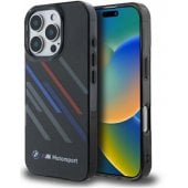 "Motosport IML Random Stripes Case iPhone 16 Pro Max" Black