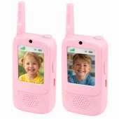 Walkie Talkies For Kids Video Talk Recording Camera Pink