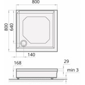 Classic 800x800 mm White