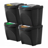 Atliekų rūšiavimas, 4 talpos, 25 l (GSB254)