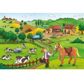 Ravensburger dėlionė vaikams „Darbai ūkyje“ (2 × 12 detalių)