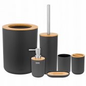 Bathroom Accessory Set 6pcs Black