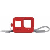 GoPro dėklas + dirželis Raudonas AJSST-008 skirtas Hero8