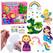 Creative veltinių minkštų žaislų siuvimo rinkinys Fairytale Land DIY 6 vnt.