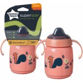 Mokomasis puodelis SIPPEE 6M+ 300ml 447823 rožinis