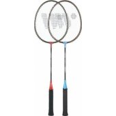 WISH ALUMTEC 316K ZESTAW RAKIET DO BADMINTONA CZERWONY+NIEBIESKI WISH