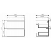 Moduo Slim 60 baltas S590-004-DSM