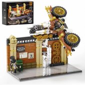 Lumibricks Steampunk Motorcycle Chase Construction Toy