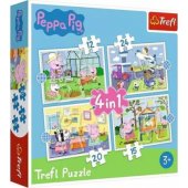 Dėlionė - "4in1" - Šventiniai prisiminimai / Peppa Pig Trefl 34359