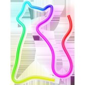 Neon LED RGB Cat FLRN03 + RC