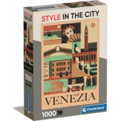 Clementoni dėlionė, 1000 detalių, Compact Venice