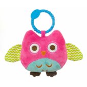 _7654500 Milly Mally Plush hanging toy - Happy owl - 2552 PINK