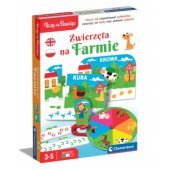 Mokomųjų žaidimų rinkinys Farm Animals Play and Learn, lenkų kalba, Clementon