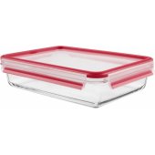 Emsa CLIP & CLOSE glass food storage container 2.0 liters (transparent