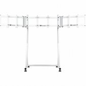 Triple Monitor Stand for Cockpit White