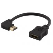 Flexible angled HDMI 1.4 adapter 0,2m black