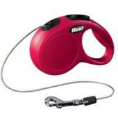Flexi automatic leash FLEXI NEW CLASSIC CAT XS rope 3 m red.