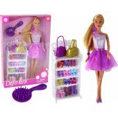 Lucy Doll Purple Glitter Dress Set Shoes