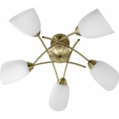 Classic ceiling chandelier pendant lamp Activejet NIKITA Patina 5xE27