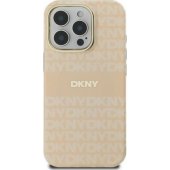 „Repeat“ tekstūrinio rašto dėklas su juostele iPhone 16 Pro Max, rožinis
