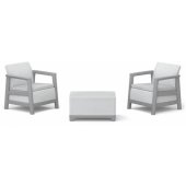 Scandi Linea Balcony Set Light Gray/ Dark Steel Grey