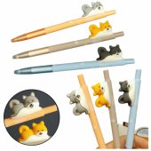 Shiba Dog Figure Ballpoint Pen Blue Ink 0.5mm