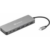136-45 USB-C 13 viename kelioninė stotelė