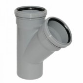 Magnaplast vidinės kanalizacijos trišakis 45° HETA 110mm (11580)