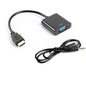 Adapter HDMI-A(M)->VGA(F) with audio cable
