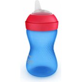 Avent neišsiliejantis puodelis su minkštu snapeliu, mėlynas, 300 ml (SCF802/ 01)