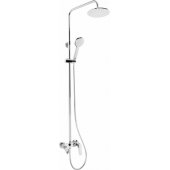 Shower set Deante Coriander with rain shower and chrome faucet