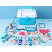Doctor suitcase with 38 elements Blue