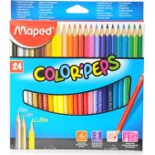 Maped Colorpeps trikampiai spalvoti pieštukai, 24 spalvų (205576)