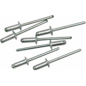 Aluminum rivet set 50pcs, 4.8x8.0 mm.