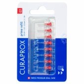 Curaprox tarpdančių valikliai – PRIME antgaliai CPS07 raudoni 8 vnt.