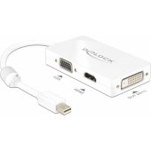 DeLOCK Adapter MiniDisplayport - VGA/ HDMI/ DVI White